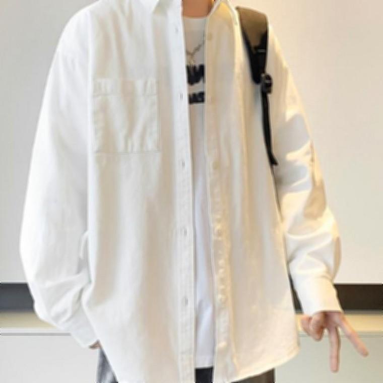 깔끔한 연출 셔츠 클래식하면서 긴팔 비즈니스룩