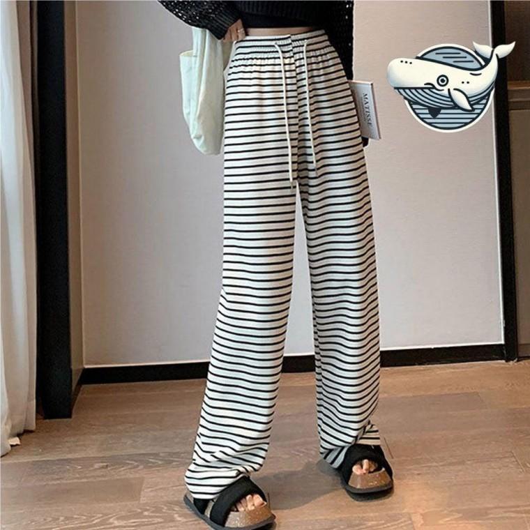 여름 휴양지 여장 바지 여름철 통기성 원단 카고 옆지퍼슬랙스 통 편한 조거 핀턱 면 바지 부츠컷 치노