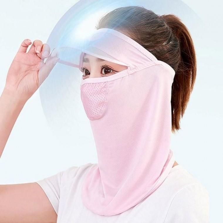 여름선캡 여름 마스크일체형 넥쿨러 썬캡 넥쿨러모자 햇빛차단 남여공용