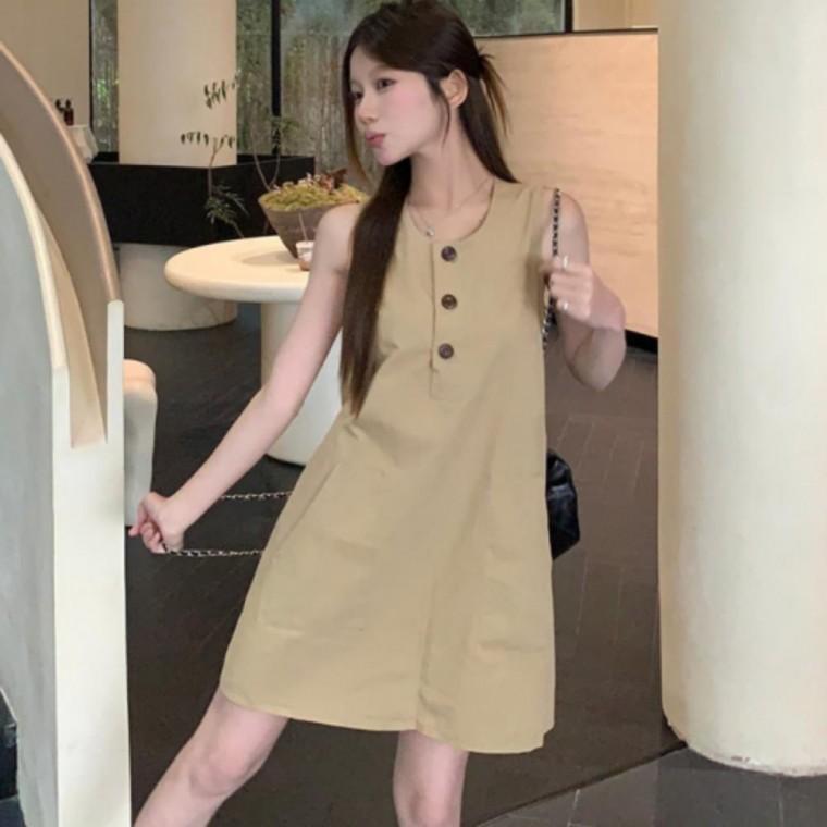 여름원피스 원피스 민소매 여성 치마 여름 데이트룩 패션 데일리 민소매원피스 미니