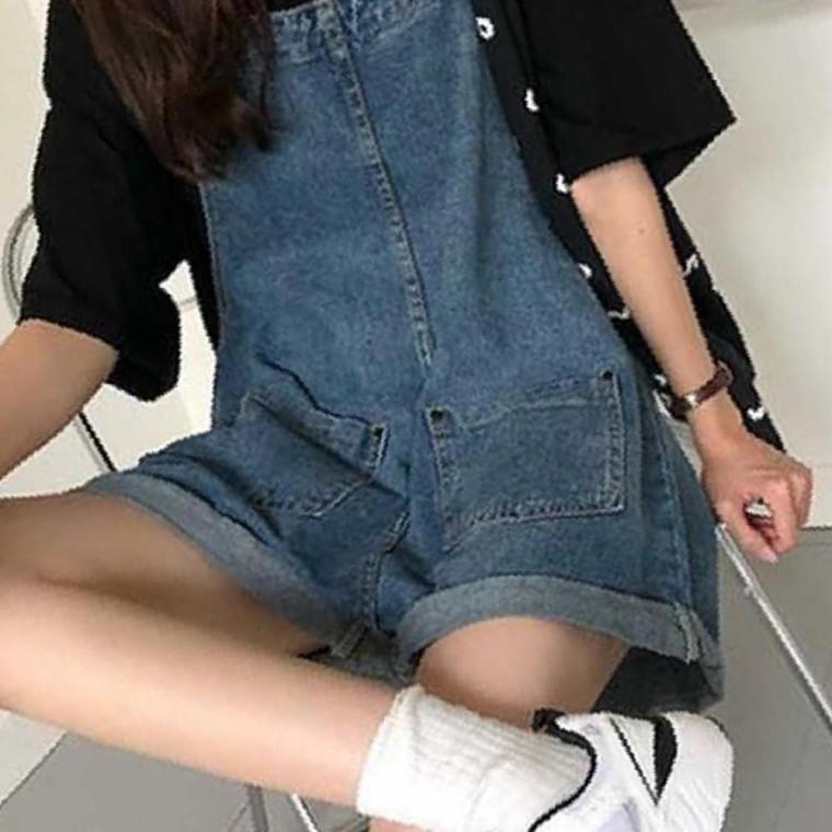 여름옷 여름 레이어드 패션 귀여운 멜빵 반바지