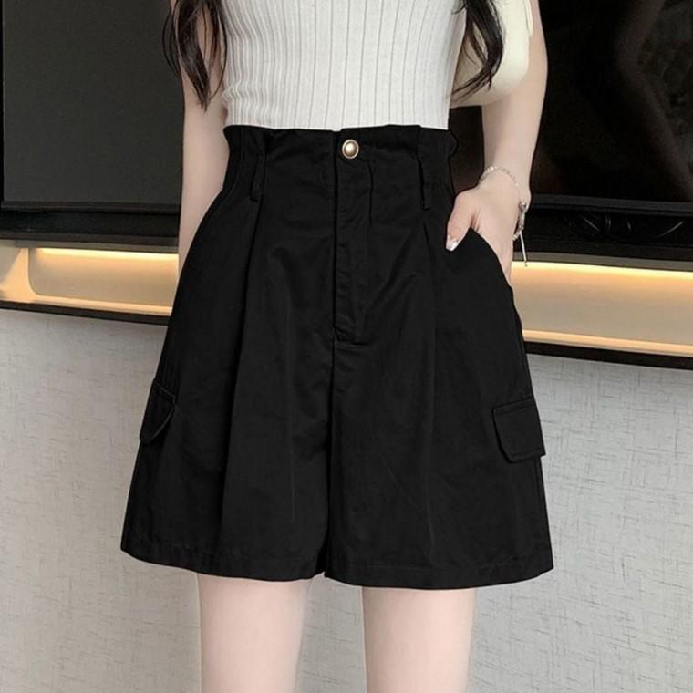 2색 여름반바지 카고 A라인 밴딩 여름 남자반바지 주머니 반바지