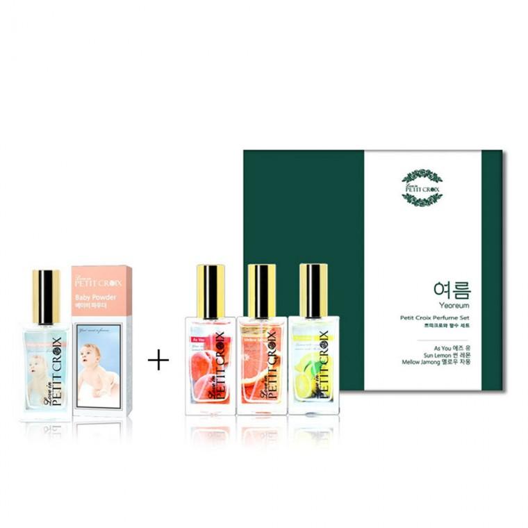 쁘띠크로와 향수 기프트 세트 여름 SET + 베이피바우더