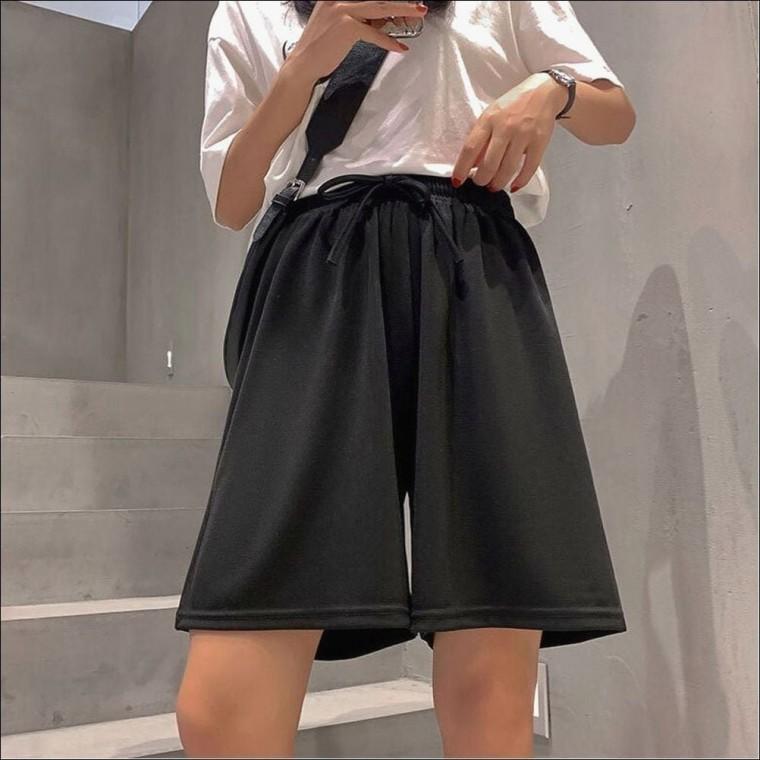 통넓은 4 4부 반바지 여름 여름바지 허리밴딩 플
