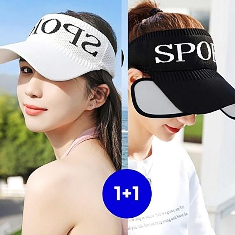 2개 여름썬캡 스포츠 날개썬캡 골프 등산 낚시 썬바이저 모자 골프여름모자 골프 햇빛차단모자