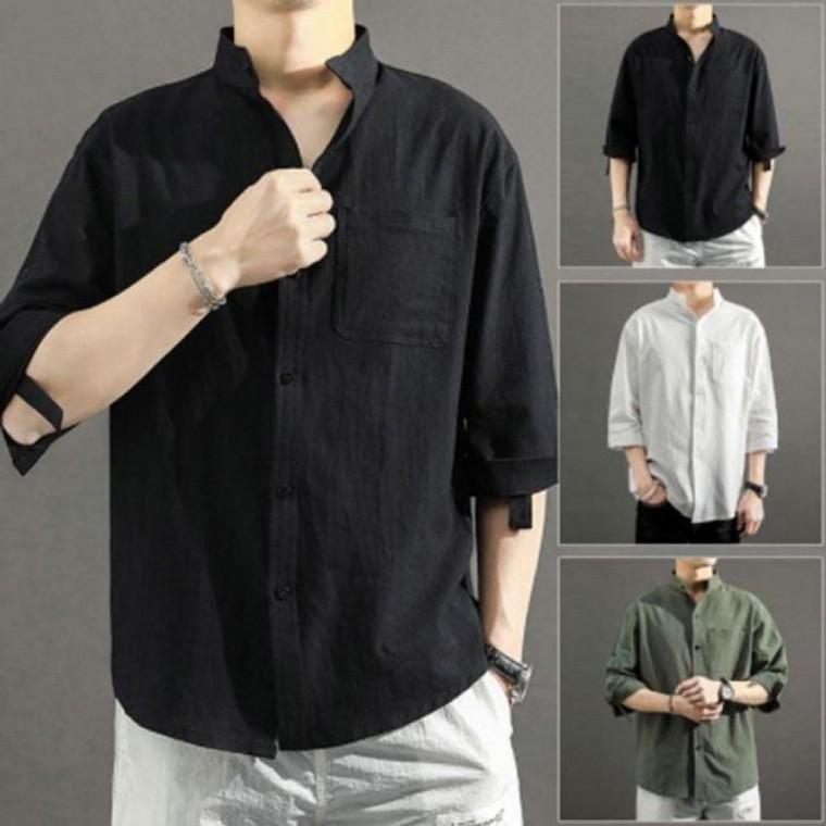 남성 데일리 여름 시원한 남방 티셔츠 면 셔츠 티셔츠 여름 남방 남성