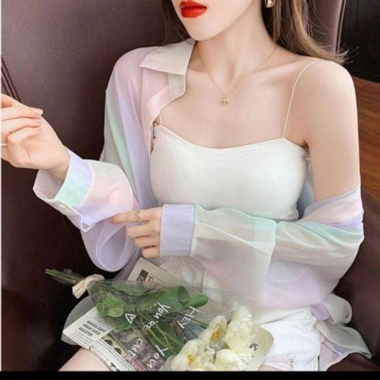 남방 스런 셔츠 여름 흰색 남방 여름블라우스 셔츠