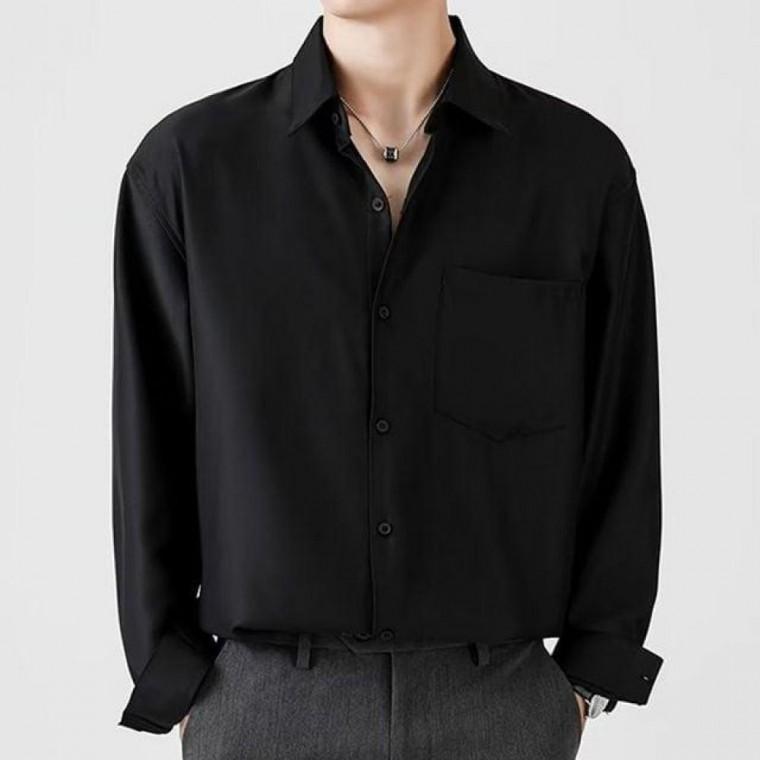 남성 3컬러 베이직 포켓 여름 간절기 긴팔 셔츠 남방 남방 베이직 남성 셔츠 여름 남자 긴팔