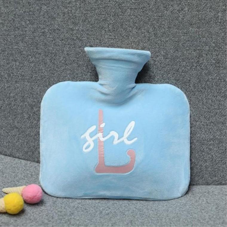 실용적인 레터링 보온 재사용 물주머니(800ml) (블루)