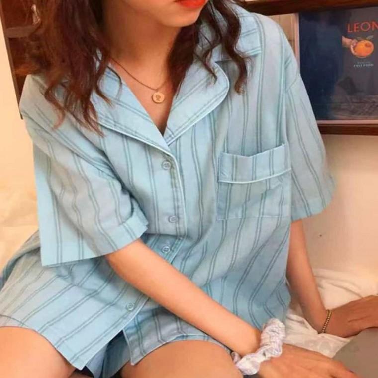 수면파자마 여름잠옷세트 홈웨어 반팔 여름잠옷