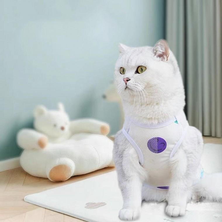 여름 반련동물 고양이 티셔츠 강아지 메쉬 L 나시 여름고양이티셔츠 강아지메쉬나시