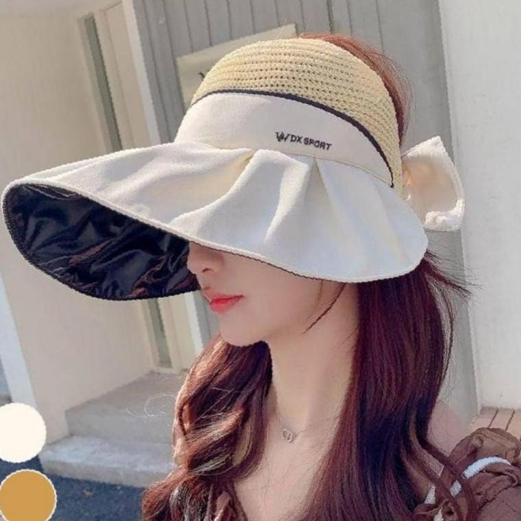 와이드챙 오픈 돌돌이 버킷햇 비치캡 왕골 모자 라탄 밀짚모자 여름 썬캡 여름돌돌이