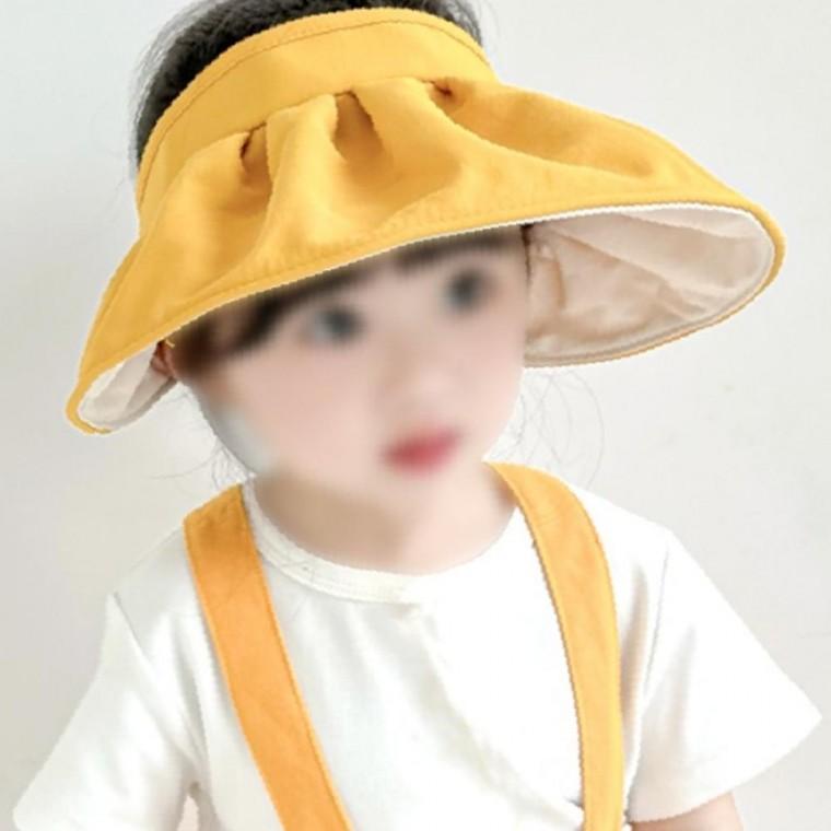 준캡 유아 아동 어린이 파스텔주름돌돌이썬캡 봄 여름 가을 자외선차단 챙모자 귀여운모자