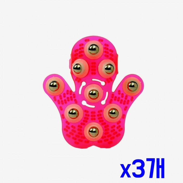 셀프 360도 회전 마사지볼 장갑(핑크) x3개