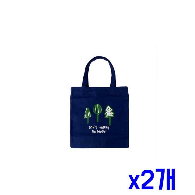 넉넉한 나무 튼튼 에코백 (다크블루) x2개