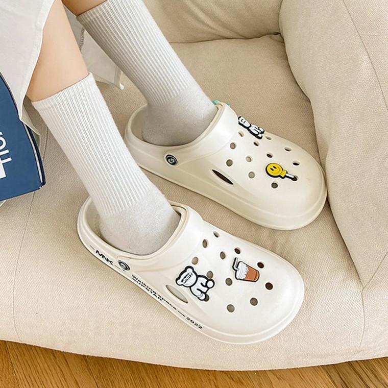 썸머 펀칭 샌들 슬리퍼(240-245mm) (크림) 여름슬리퍼 여름샌들 아쿠아샌들 아쿠아슬리퍼