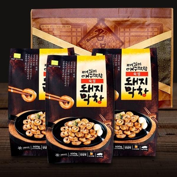 대구 원조 한돈막창 3팩 선물세트숙성500gx2팩초벌500g