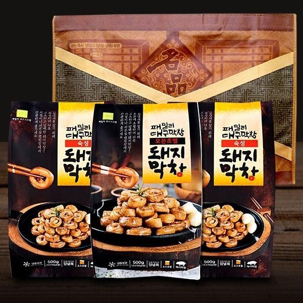 대구 원조 돼지막창 3팩 선물세트숙성500gx2팩초벌500g