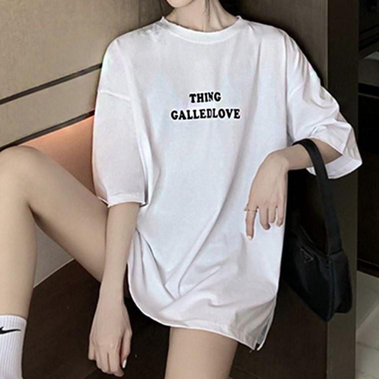 여성면티 포인트 여성여름티셔츠 여자라운드티 디자인 여성봄티셔츠 여자티셔츠