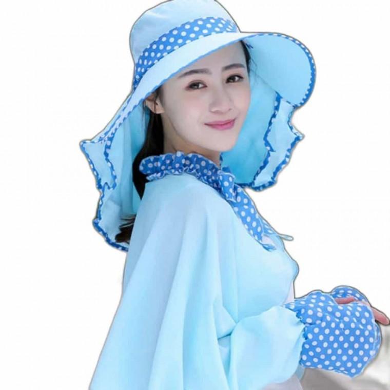 1+1 전신 모자 여성 썬캡 여성작업모자 여성여름모자 여자자외선모자 여성낚시모자 햇빛가리개모자 자외선