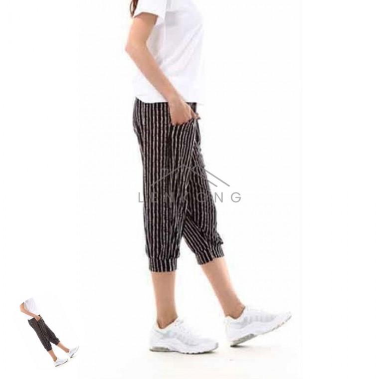 여성용 7부 아이스 쿨바지 블랙라인 여성여름바지 여자냉감바지 여성쿨바지 여자바지 쿨링팬츠