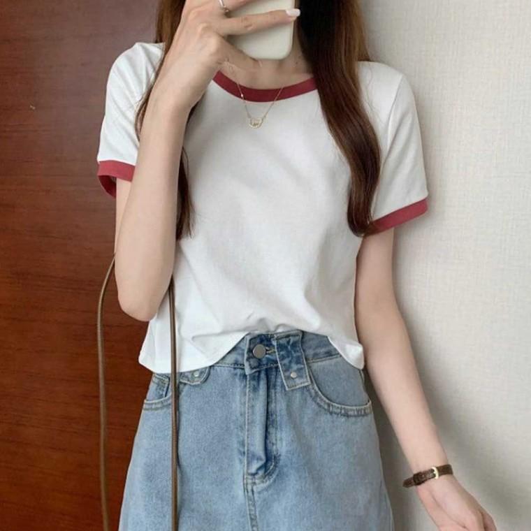 노브라티 여성반팔티 여성티셔츠 여성여름티셔츠 여성롱티셔츠 데일리
