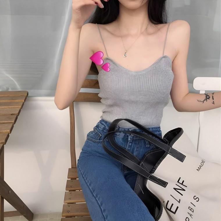 여성나시 여름나시 여자나시 기본 골지 여리여리 데일리 끈나시