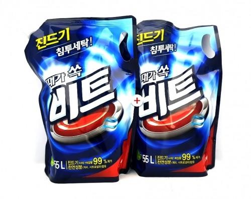 액체 비트 1.55킬로X2개입 액체세제 일반 드럼용 세탁