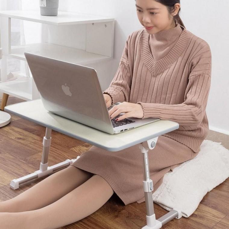 각도 소형 좌식 높낮이 침대 식탁 접이식 테이블