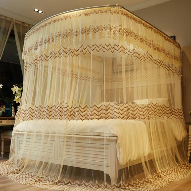 상단길이조절 스윗 침대캐노피 150x200cm 베이지