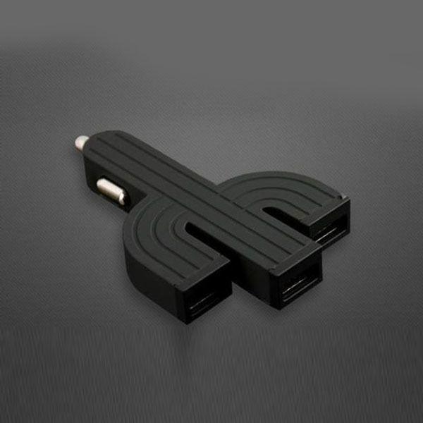 차량용 잭 충전기 충전잭 USB 3구 4.1A 블랙