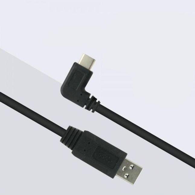 coms USB 3.1 젠더 C타입 to USB3.0 A M 꺾임25cm