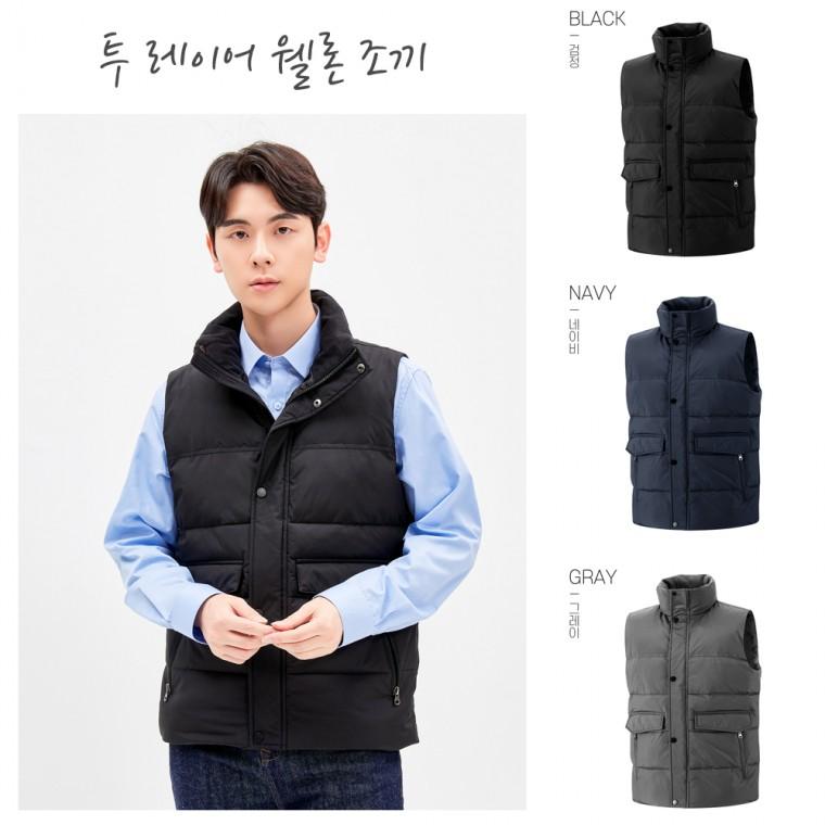 투레이어 웰론조끼/패딩조끼/랜더스/겨울조끼/단체조끼/LD80W