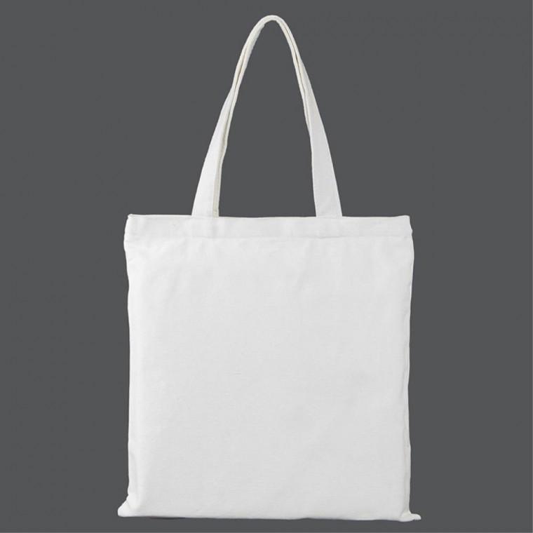 포켓 캔버스 무지 흰색 에코백 33x36cm 여친패션