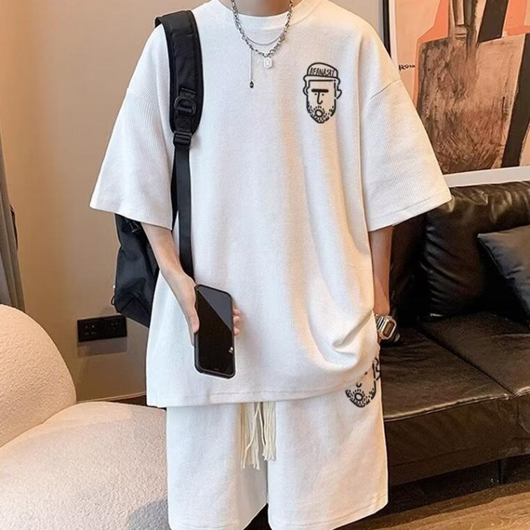 심플 남성 반팔 셋업