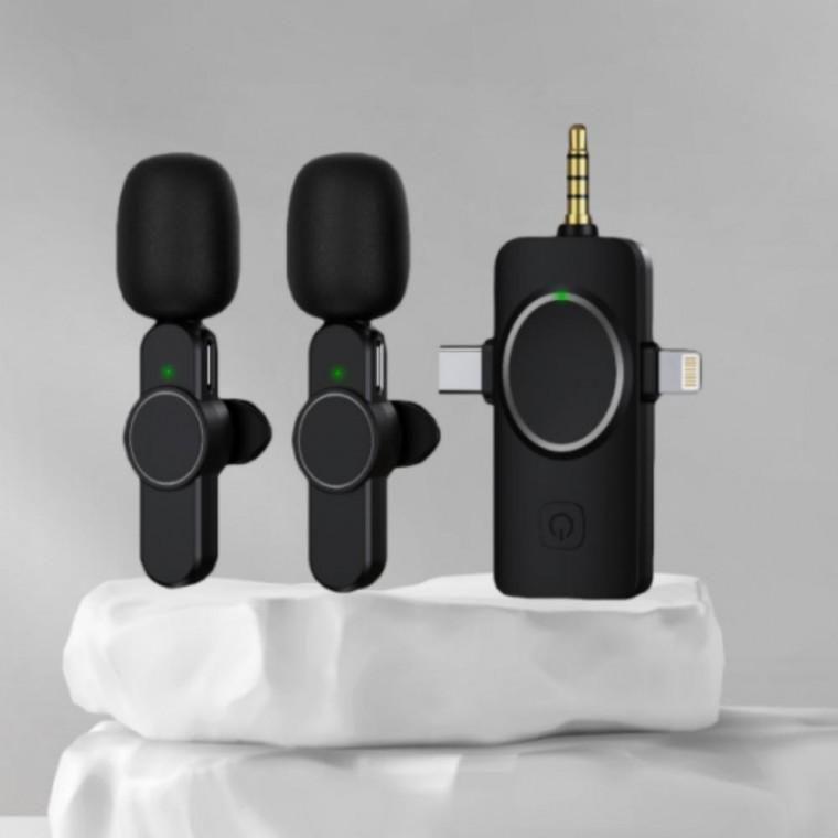무선마이크 3.5mm C타입 충전식 방송 휴대용 마이크