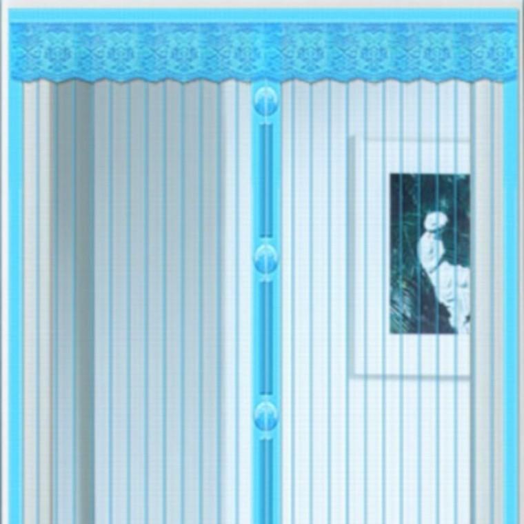 블루 120x210 붙이는 현관 방문 모기장 커튼 자석 문모기장 현관문용 방충망 출입문