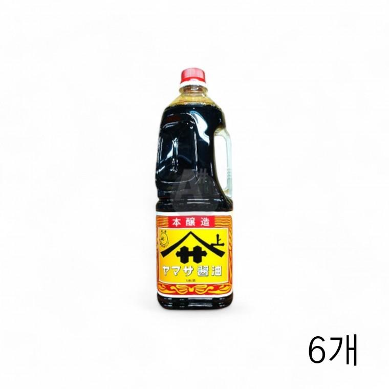 야마사 고이구치 소이소스 1.8L X 6개 일식소스간장 소이양념 생선요리 일식소스 업소용소스 양조간장