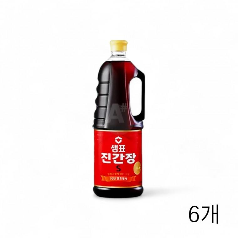 샘표식품 진간장 S 1.7L X 6개 조리볶음용 한식간장 만능간장 장아찌용 양념장용 집간장 전통한식간장