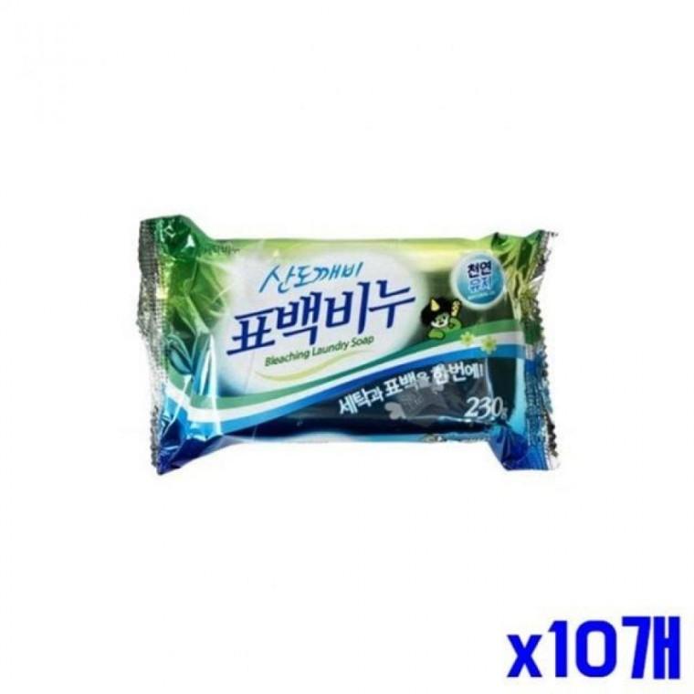 세척력 좋은 표백비누 230g x10개 세탁보조제 세제