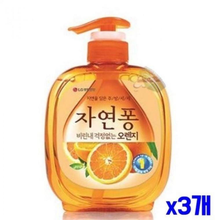 비랜내 걱정없는 주방세제 용기형 490ML x3개