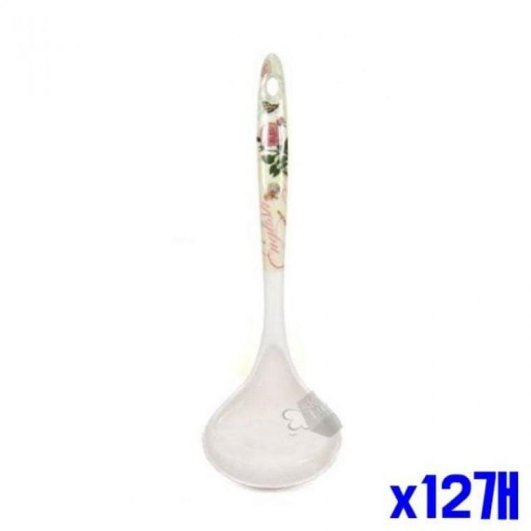 고급 멜라민 재질 국자 대 x12개 요리국자 손잡이국자