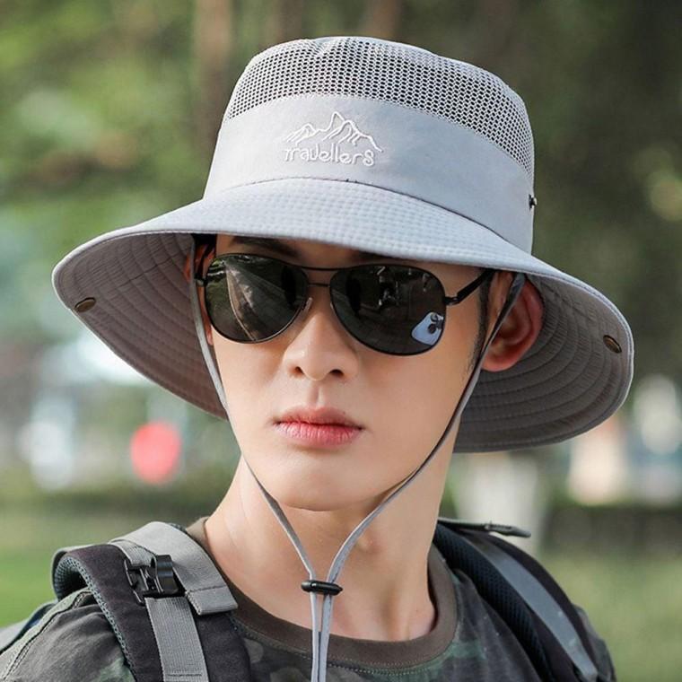 남자 벙거지 패션 등산 낚시 캠핑 모자 메쉬 자외선 차단 여자 여성 여름 창모자 중절모