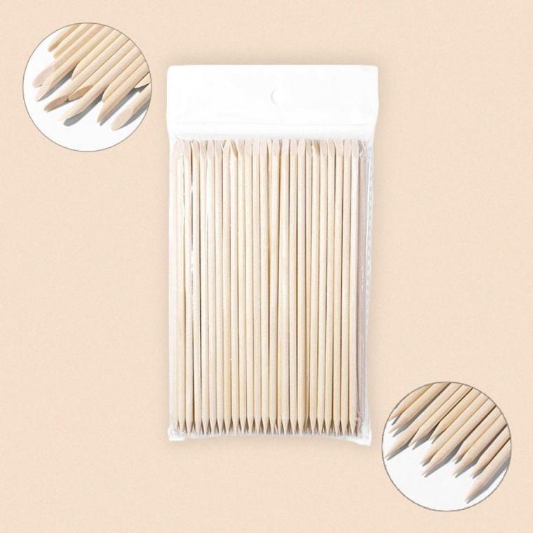 네일 스톤 파츠 재료 우드 스틱 15cm 100P 셀프젤네일 아트 네일푸셔 도구