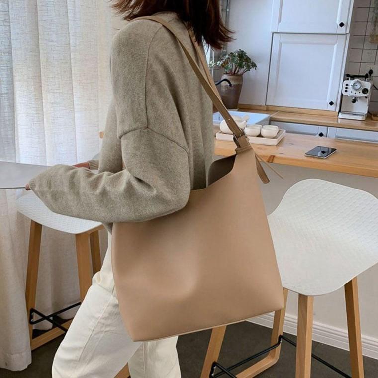 여성 깔끔 디자인 베이직 숄더백 크로스백 파우치 가방 여자 핸드백 다이어리 케이스