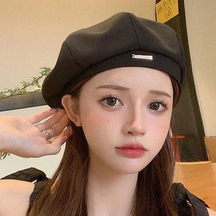 귀여운 여성 외출 패션 예쁜 모자 팔각 베레모 캐주얼 빵모자 화가 빈티지 특전사 군인