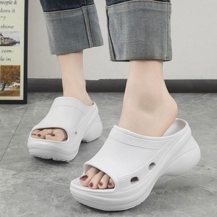여성 실내 실외 간편 외출 가벼운 깔끔 디자인 슬리퍼 여자 화장실 키높이 발편한 베란다