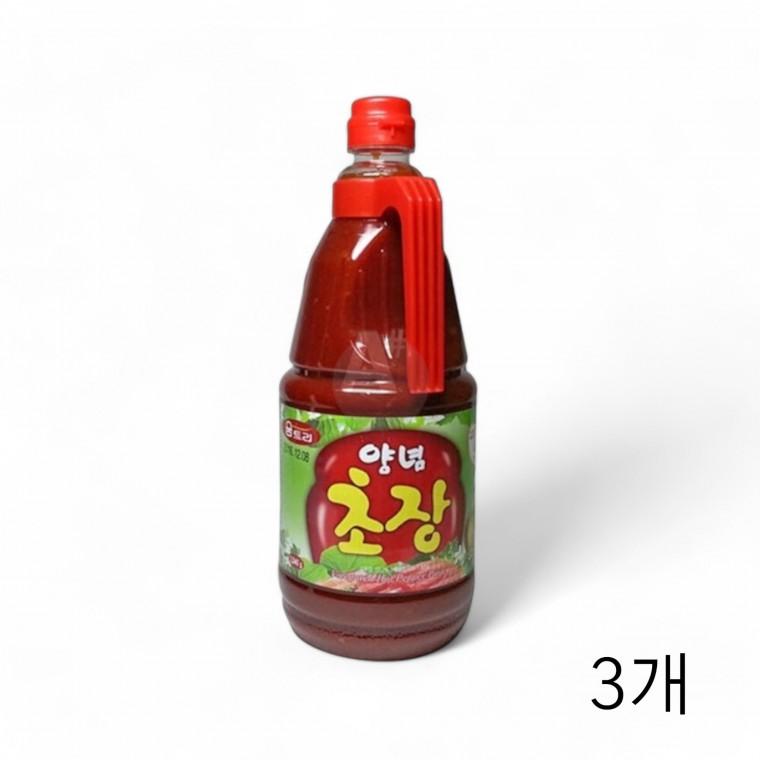 움트리 양념초장 2kg X 3개 대용량 회초장 초고추장 횟집 대용량 식자재 무침양념 비빔양념소스 회양념장