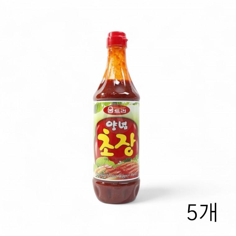 움트리 양념 초장 1kg X 5개 회초고추장 무침양념 대용량 식자재 회양념장 진한초장 해산물 맛있는초장