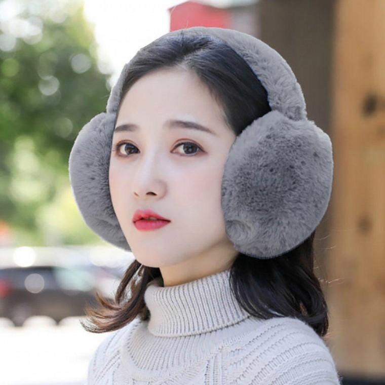 부드러운 털 겨울 패션 아이템 휴대용 폴딩 귀마개 귀여운 퍼귀마개 편한 방한 털귀마개
